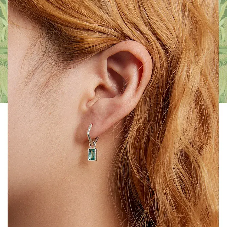 Green Zirconia 💚 Earrings