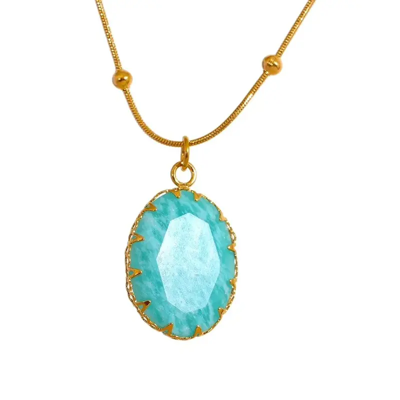 Amazonite Stone 🔮 Necklace